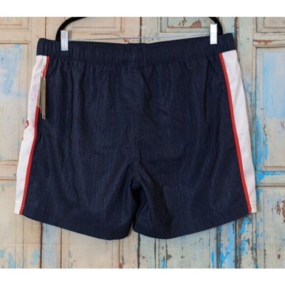 Original Penguin Mens Size XXL Dark Sapphire Stretch Elastic Waist Swim Trunks - Picture 2 of 11